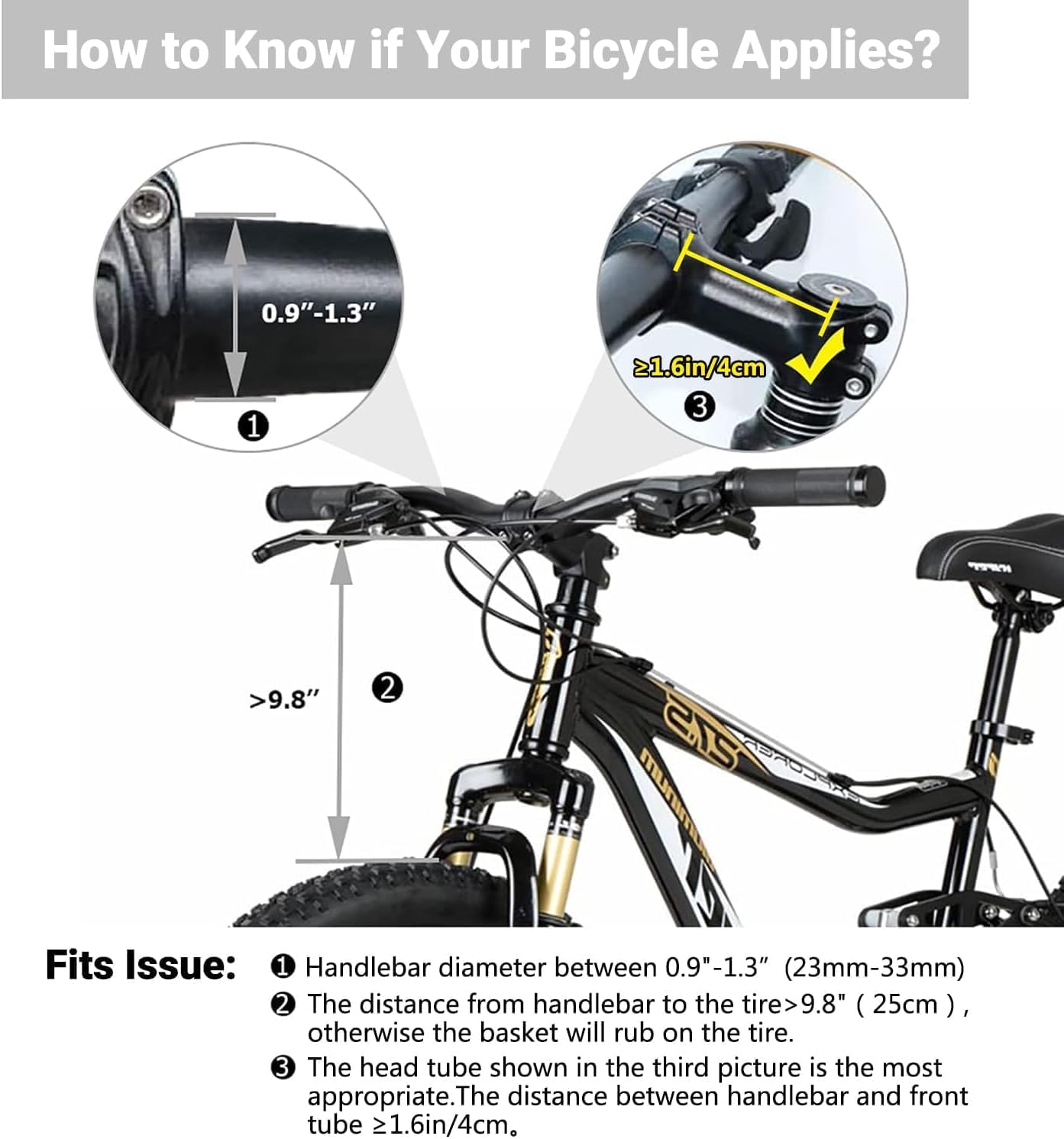 RAYMACE Bicycle Basket Dog Bike Handlebar Basket Front,Folding Detachable Quick Release Easy Install,Cycling Picnic Bag