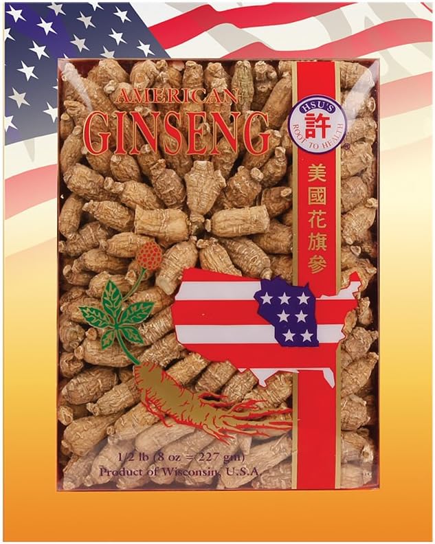 Hsu's SKU 110-4 | Short Extra Large | Cultivated Wisconsin American Ginseng Direct from Ginseng Gardens | 许氏花旗参 | 4oz Box, 西洋参, B005HSX9VM