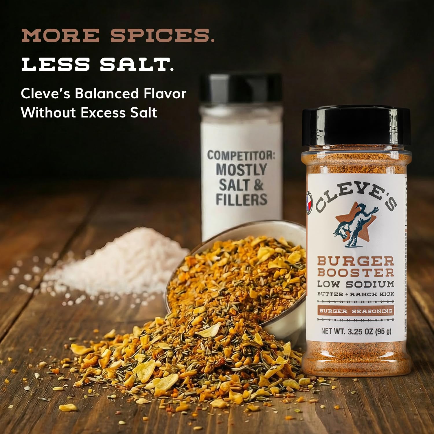 Cleve's Gourmet, Steak Seasoning for Grilling & Cooking, Steak Rub with Smoky Charred Flavor, Prime Rib Seasoning & Beef Seasoning, (Small, Cowboy Charcoal Steak Seasoning)