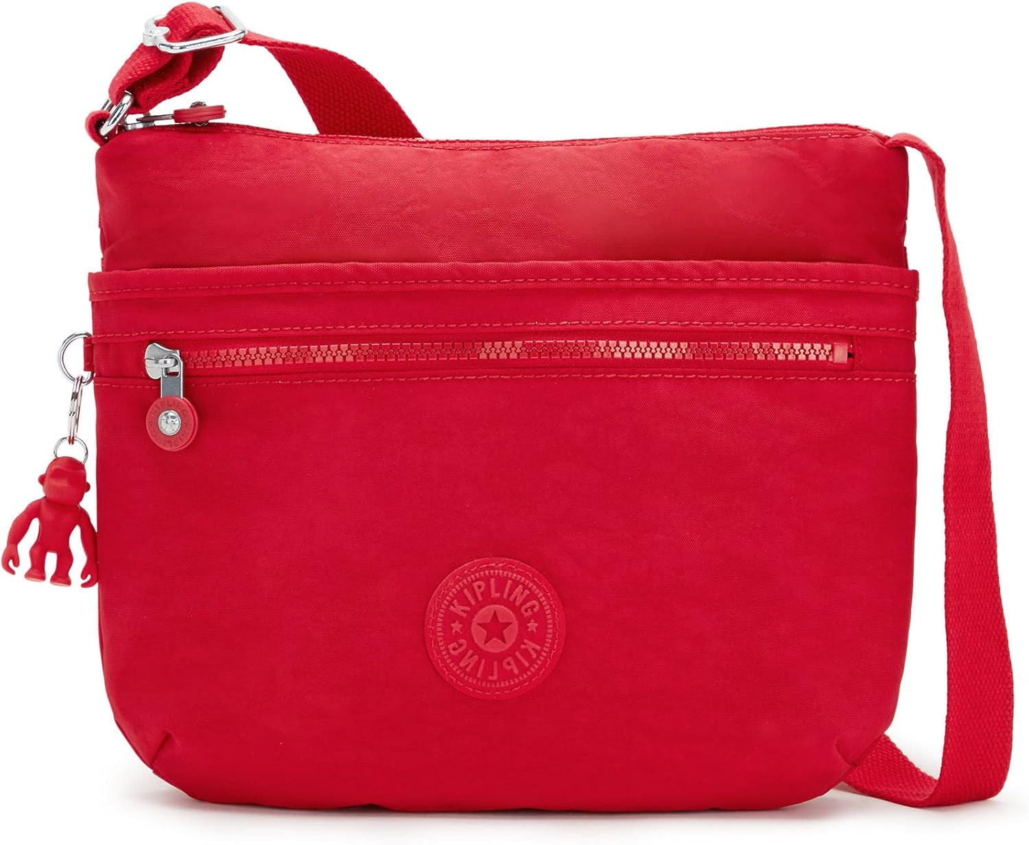 Kipling Womens Arto Crossbody Bag, Black Noir, 11.25 L X 10.25 H X 1.5 D US