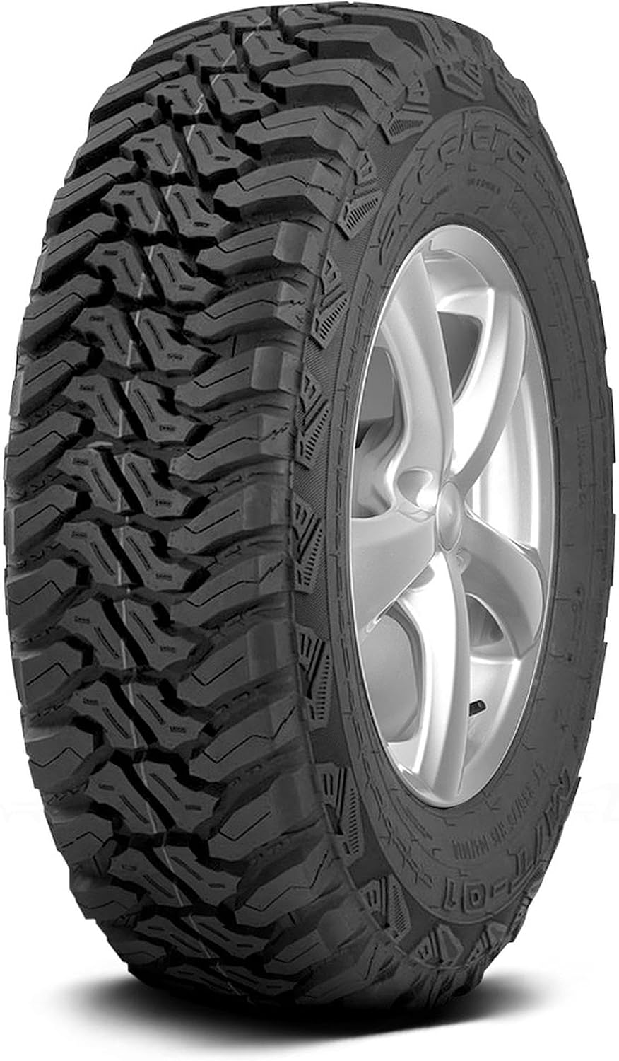 Accelera M/T-01 LT31X10.50R15 109Q Mud Terrain C (6 Ply) All Season Tire | Light Truck Mud Terrain All Season Traction 109Q Rated C (6 Ply) Radial Construction Black Sidewall Tire
