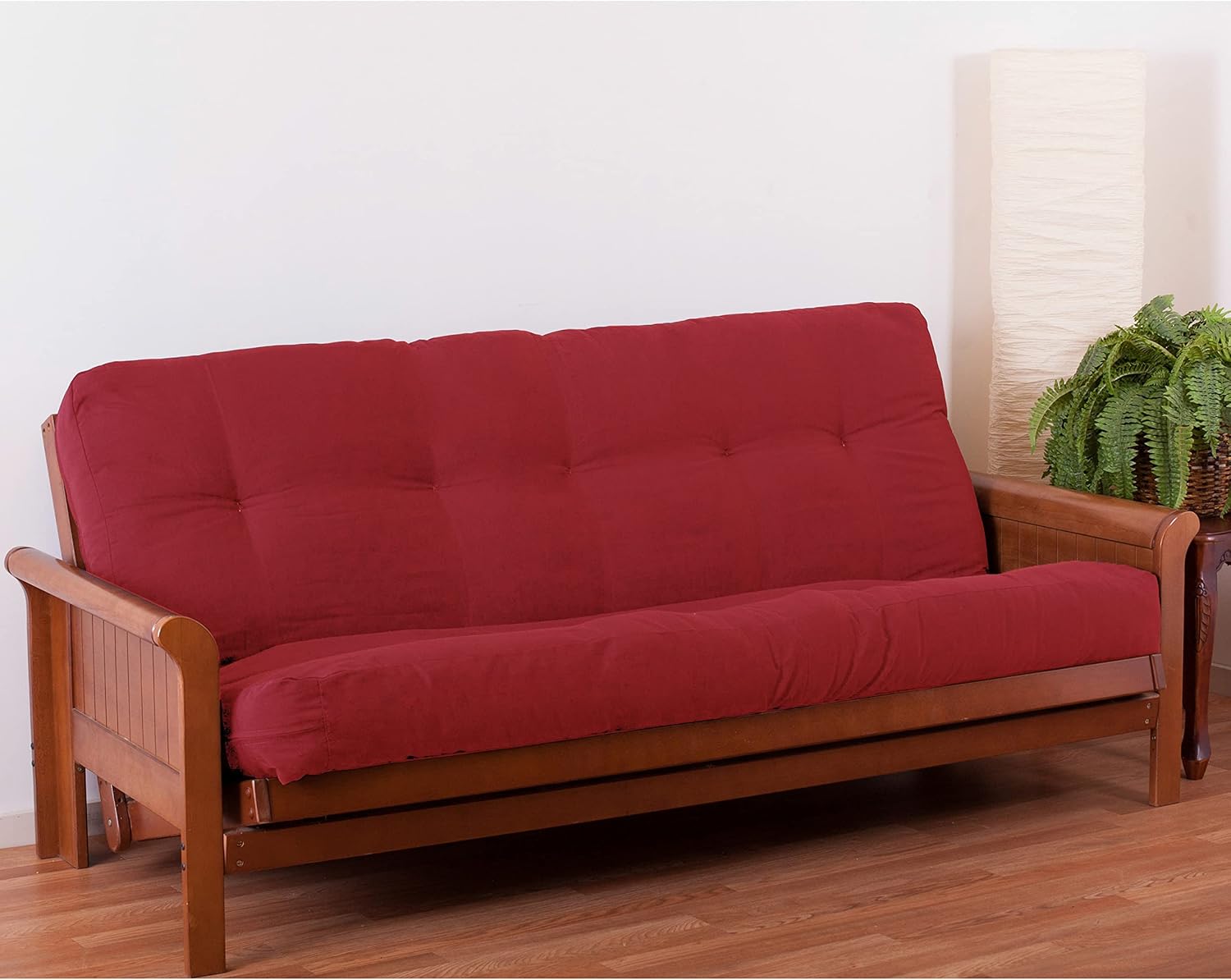 Blazing Needles Renewal 7" Twill Futon Mattress, Full, Aqua Blue