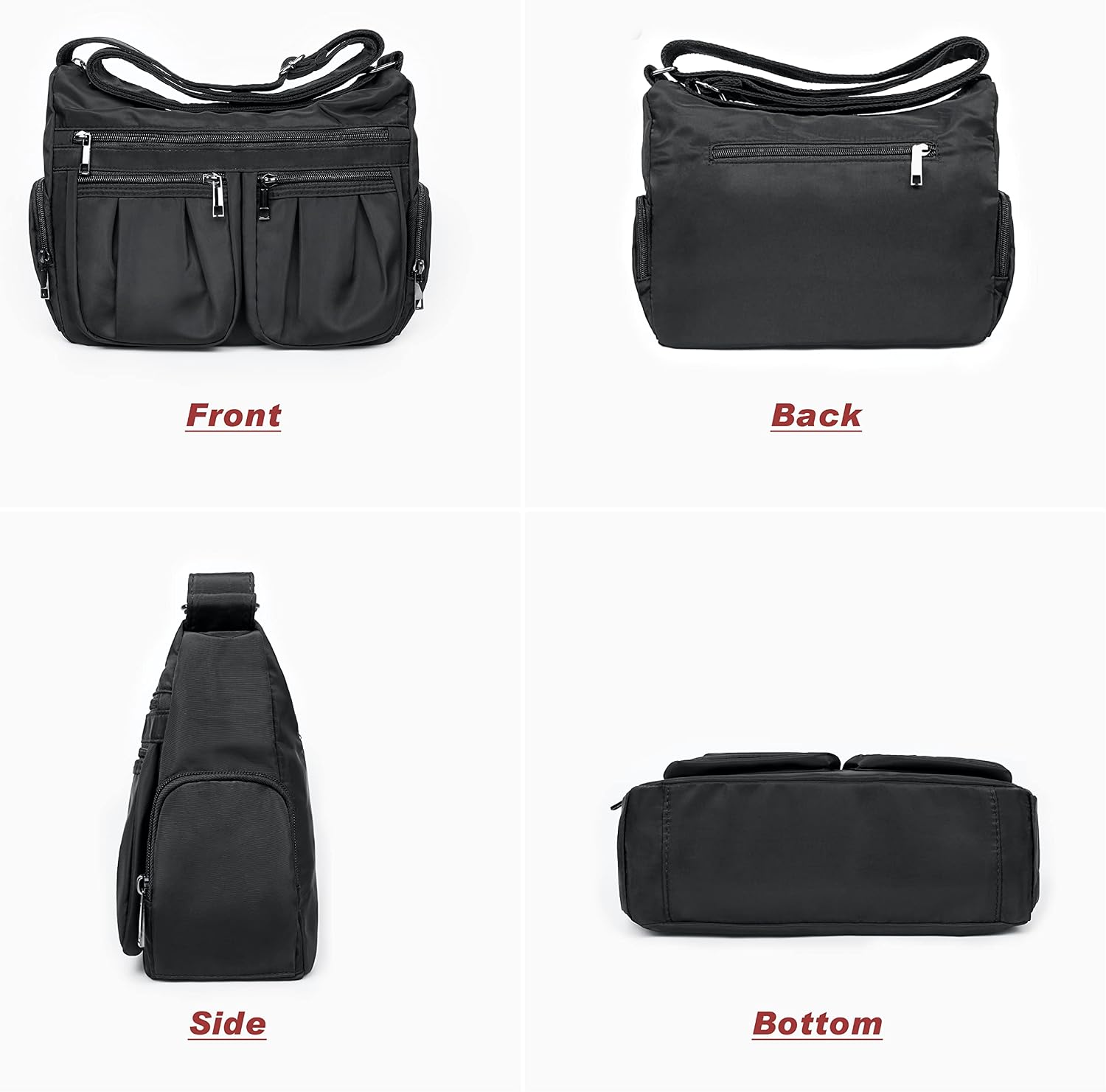 VOLGANIK ROCK Crossbody Purses for Women Shoulder Handbags Lightweight Waterproof Nylon Travel Bag Ladies Pocketbooks