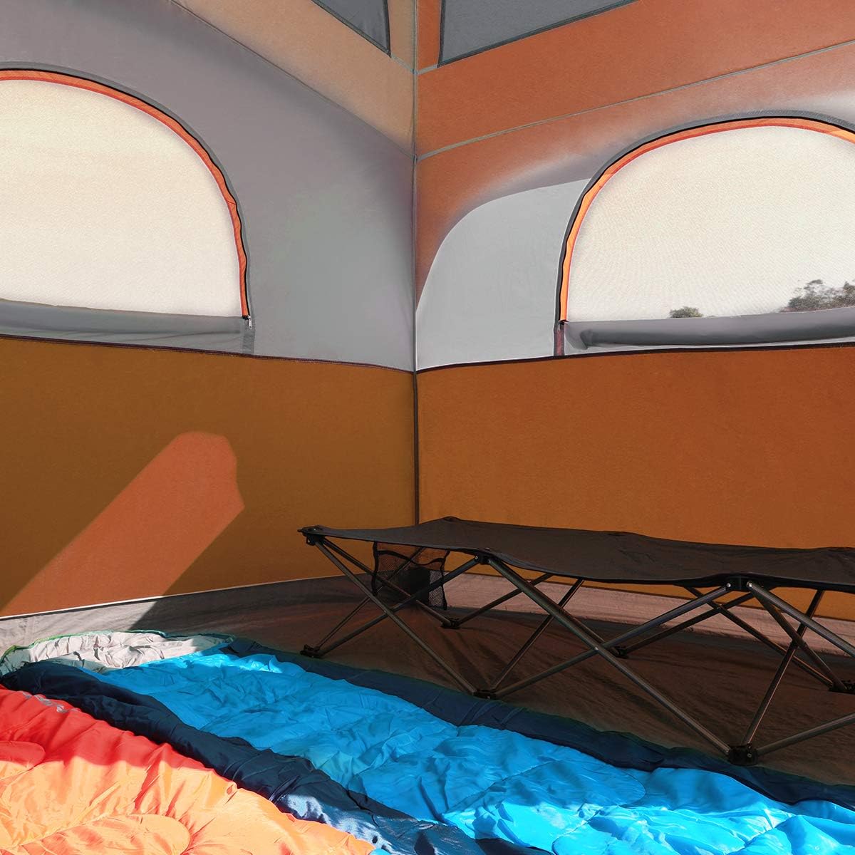UNP 6 Person Tents for Camping Waterproof Family Cabin Tent with Rainfly