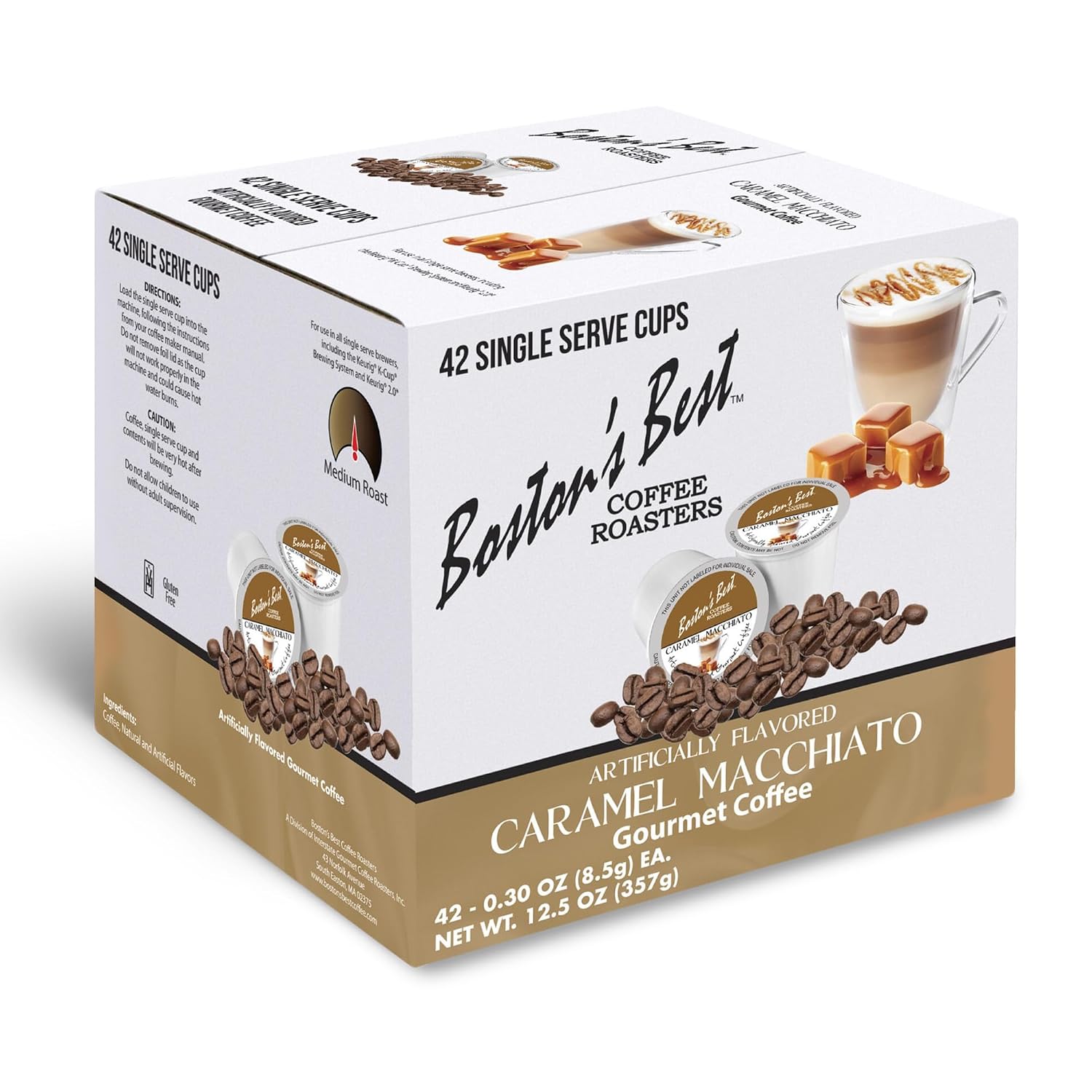 Boston’s Best - Aloha Coconut Flavored Delicious Gourmet Coffee Compatible with Keurig Coffee Maker, 1 Count (42 Single Serve Cups)
