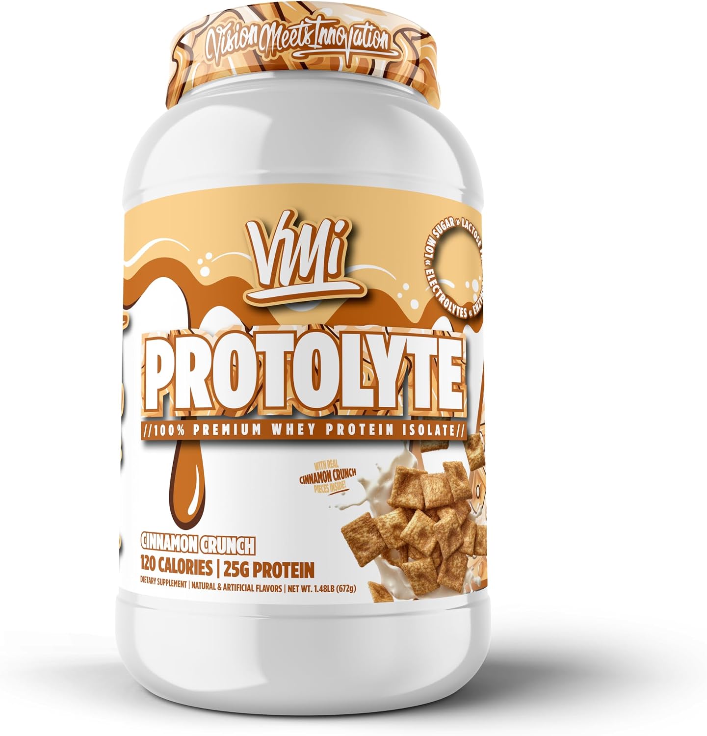 VMI Sports | ProtoLyte Whey Isolate Protein Powder | Low Calorie Whey for Weight Loss and Muscle Gain | Digestive Enzymes | Non-GMO (1.6 lb, Chocolate Fudge Cookie) | Premium whey isolate protein powder for smooth mixing in shakes smoothies and convenien…