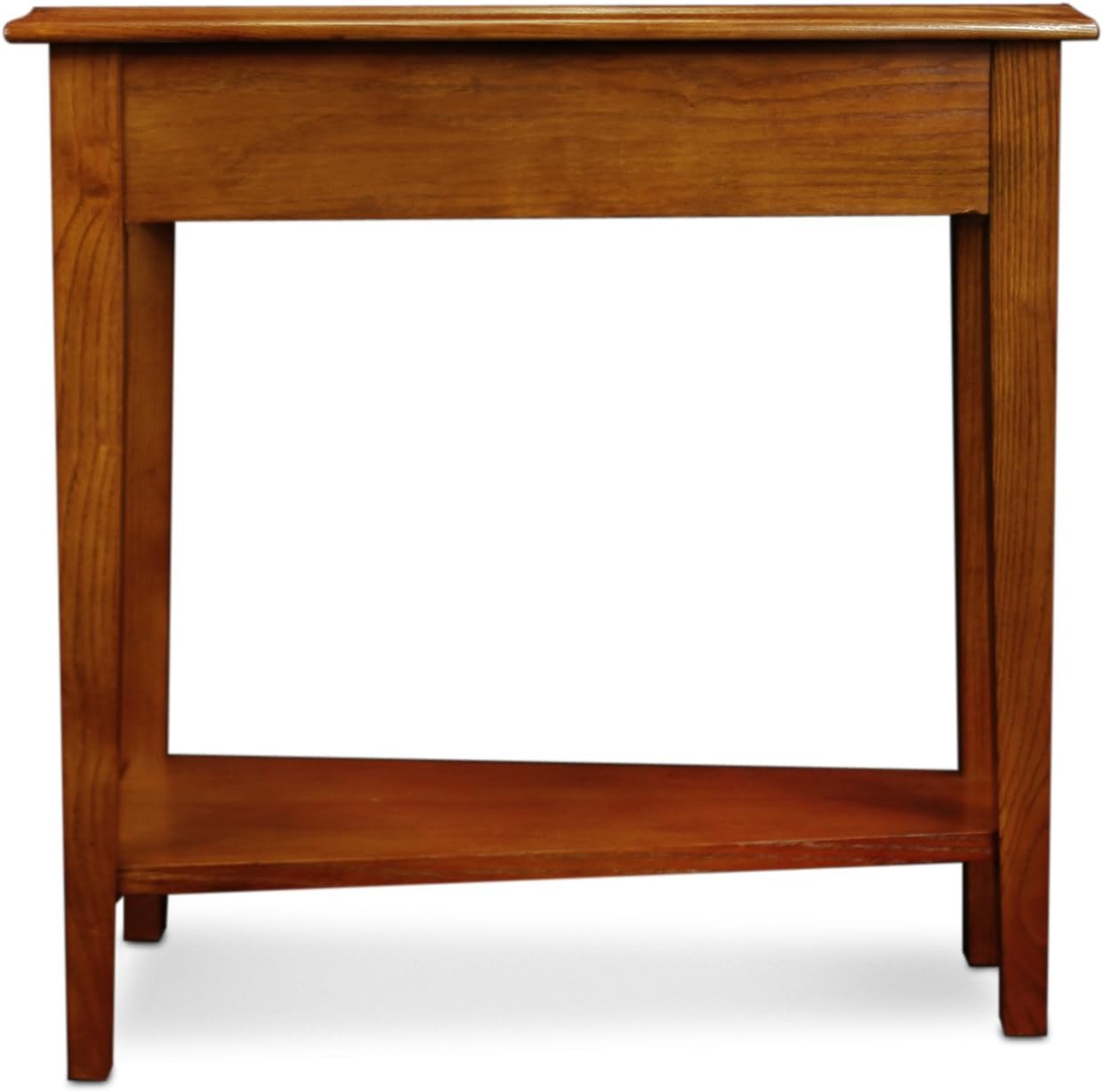 Leick Home Delton Wedge End Table, 17", Sienna
