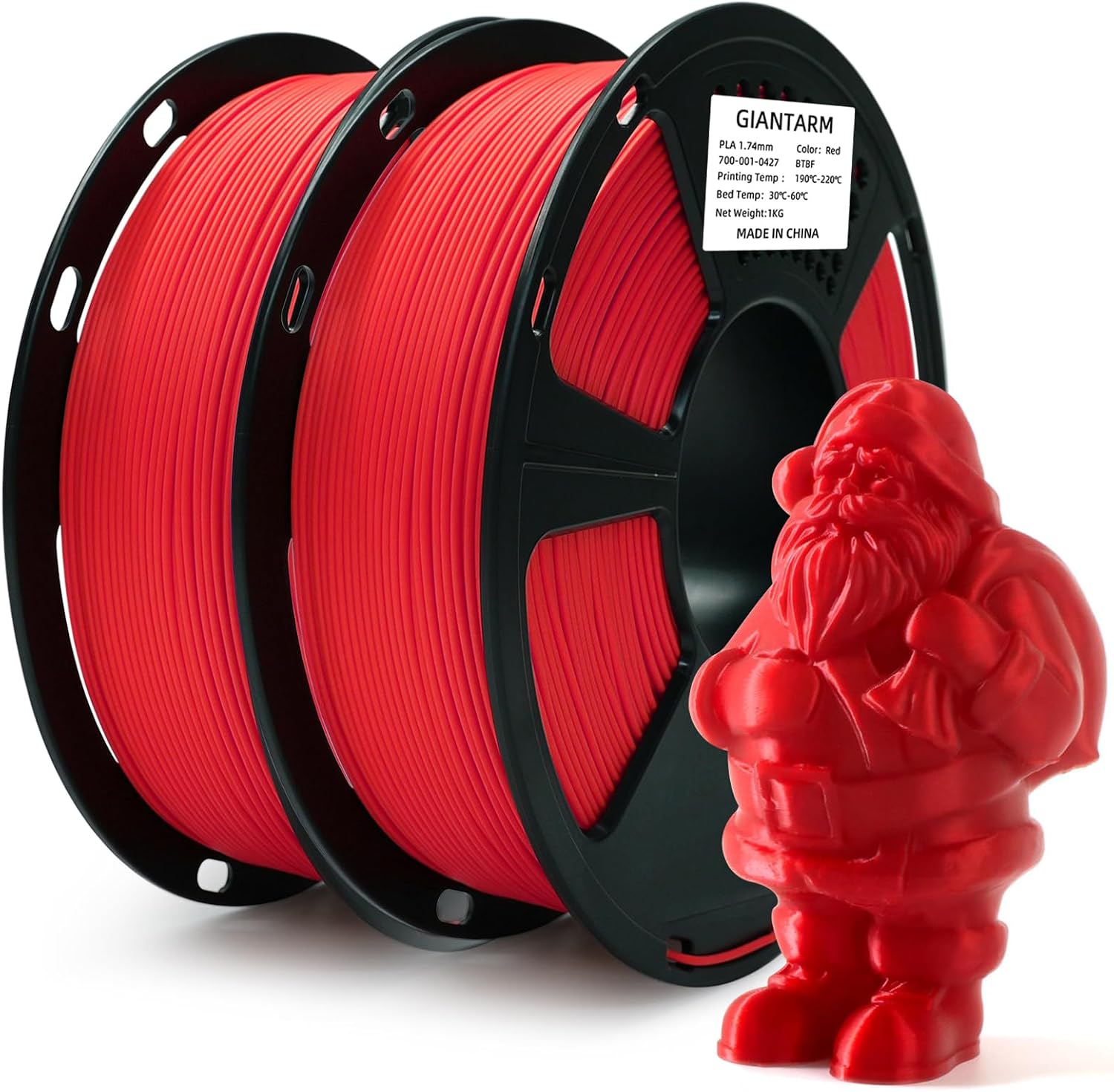 GIANTARM 3D Printer Filament, Silk Gold Pla Filament, 1Kg(2.2lbs) Spool, 1.75mm Dimension Accuracy +/- 0.03mm, 3D Printing Filament