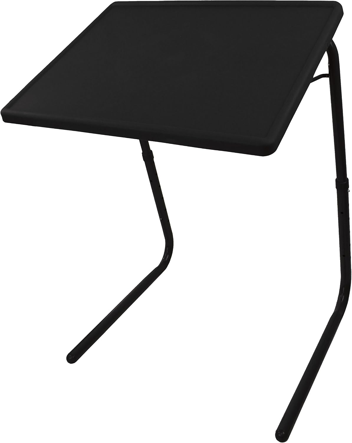 Portable Foldable TV Tray Table - Laptop, Eating, Drawing Tray Table Stand with Adjustable Tray with Sliding Adjustable Cup Holder - 5StarSuperDeals - (Black)