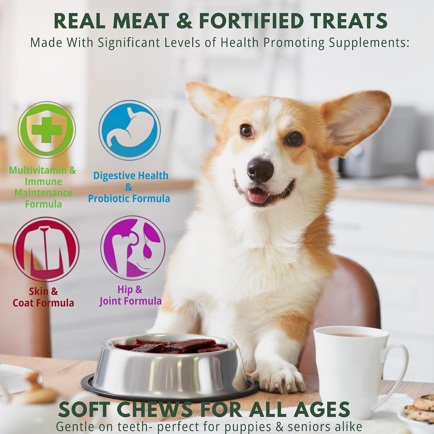 Loving Pets Activpetz Beef Jerky Hip & Joint Formula Dog Treat, 7 Oz