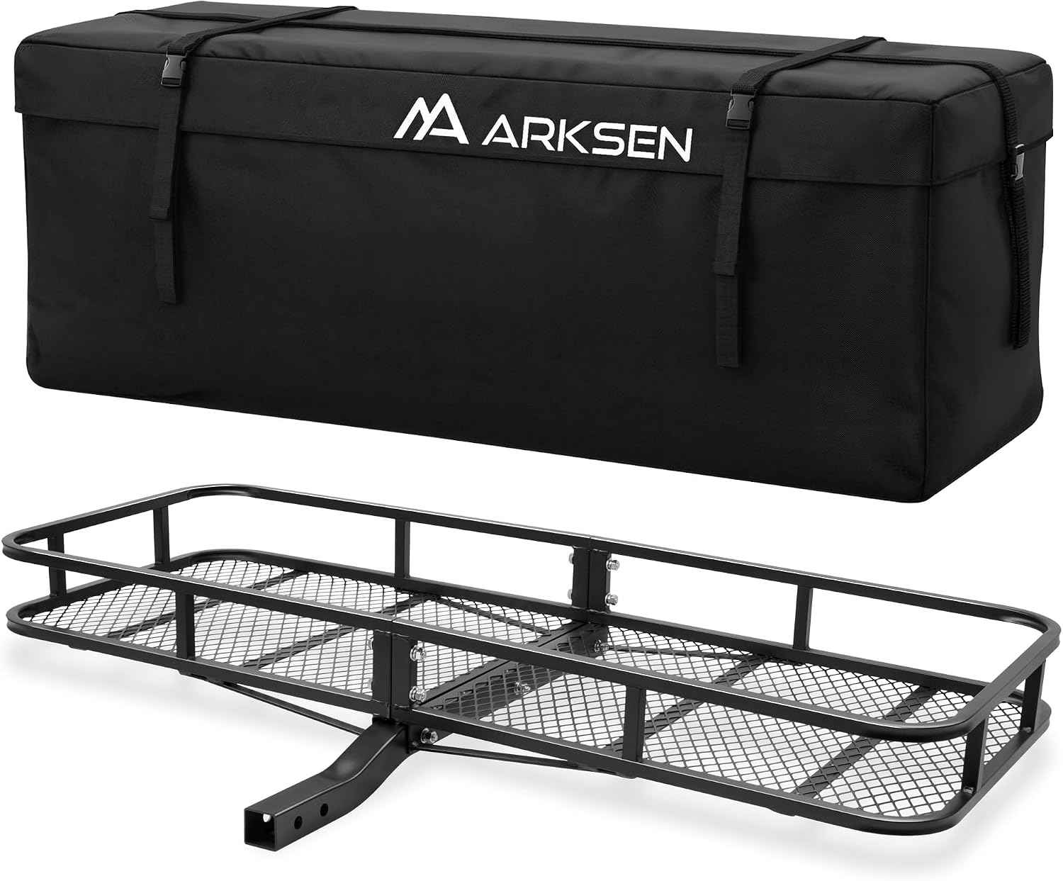 ARKSEN 60" x 23" x 5.5" Hitch Cargo Carrier, 500 Lbs Capacity Luggage Rack