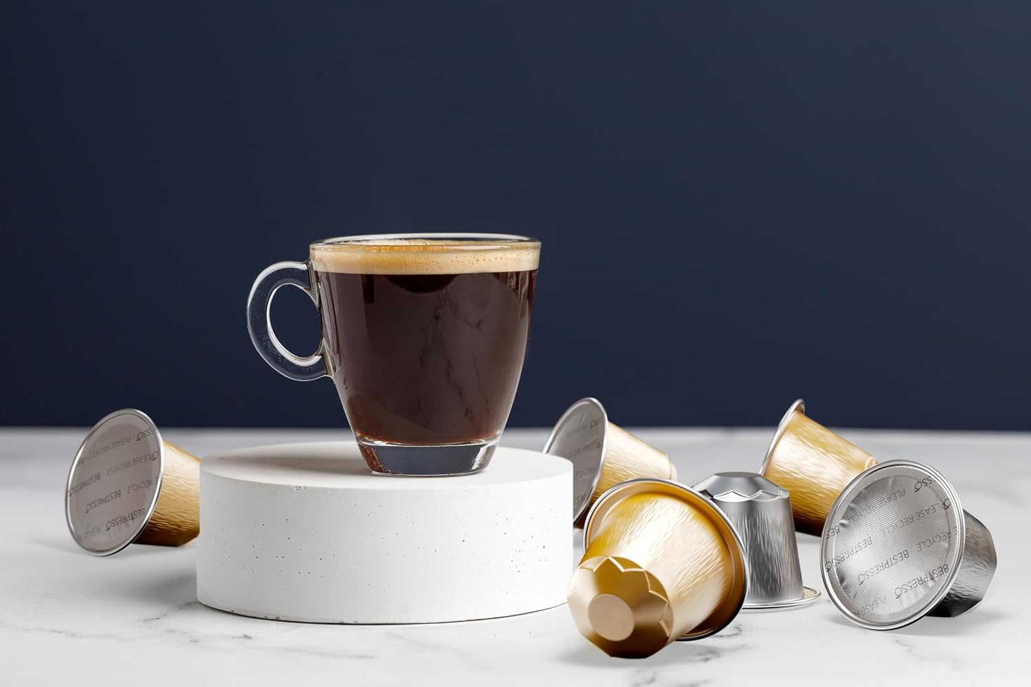 Bestpresso Coffee for Nespresso Original Machine 120 pods Certified Genuine Espresso Flavored Pack Vanilla Pods Compatible with Nespresso Original
