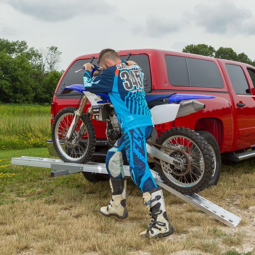 Black Widow Folding Aluminum Hitch Carrier for Dirt Bikes