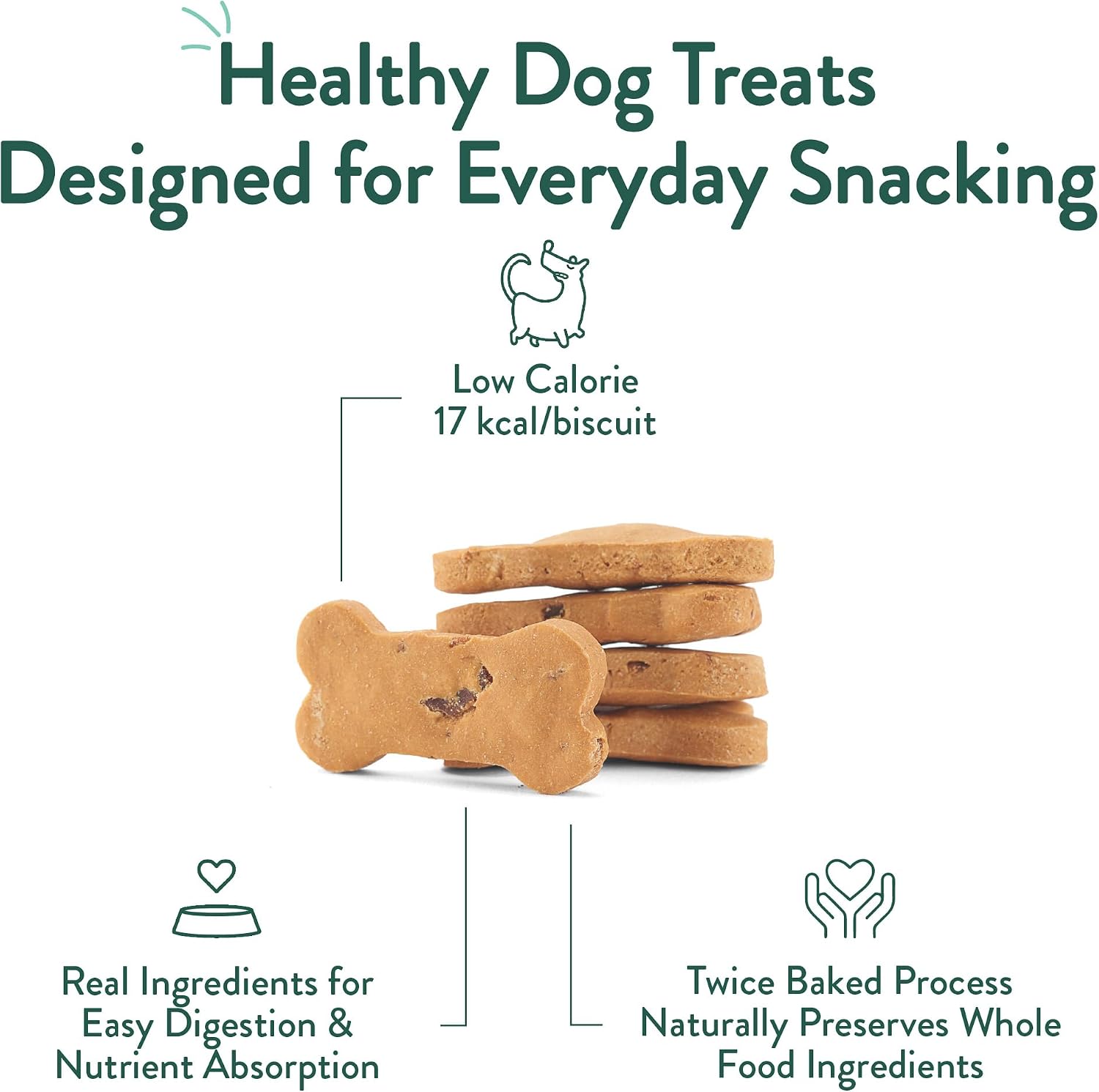 Portland Pet Food Dog Treats Variety, Healthy, Grain-Free Biscuits, 3 Pack