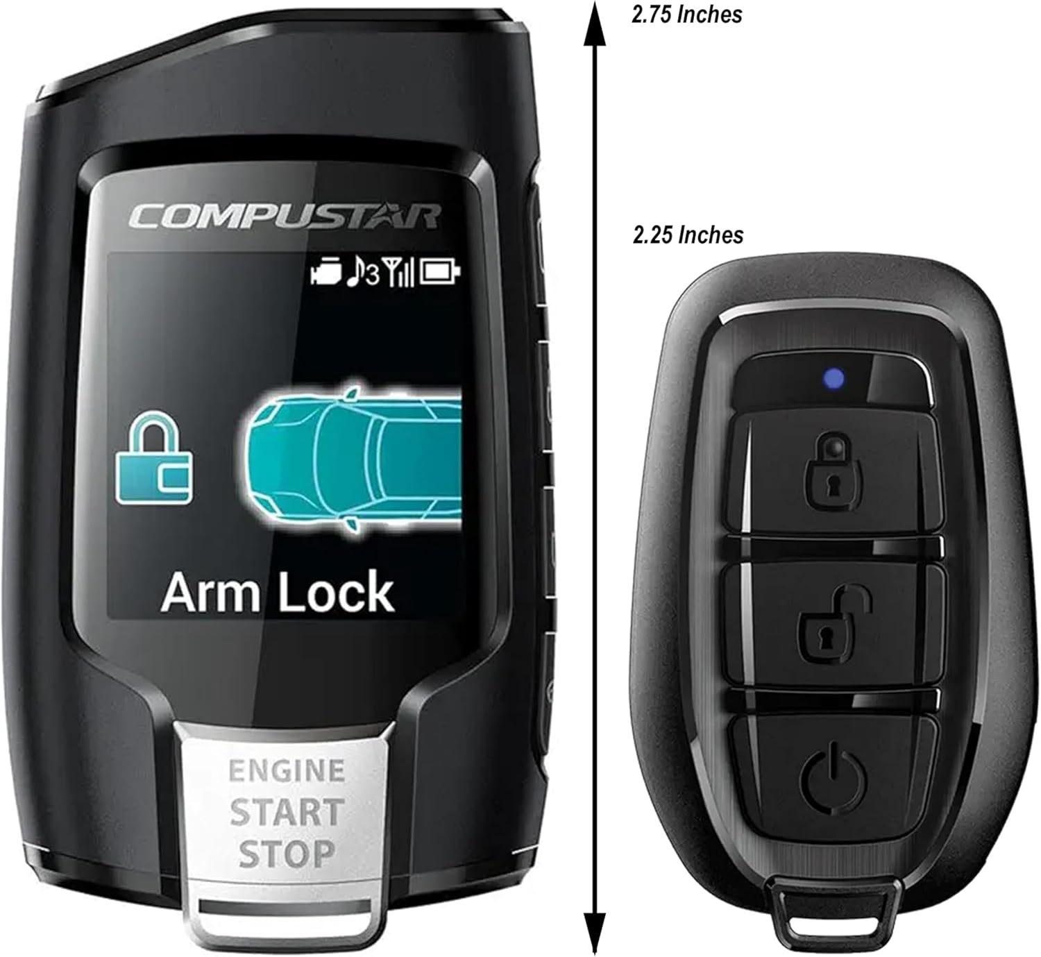 Compustar All-in-One CS8920-AS 2-Way Interactive LCD Remote Starter Kit & Alarm System (Up to 3,000-FT Range)