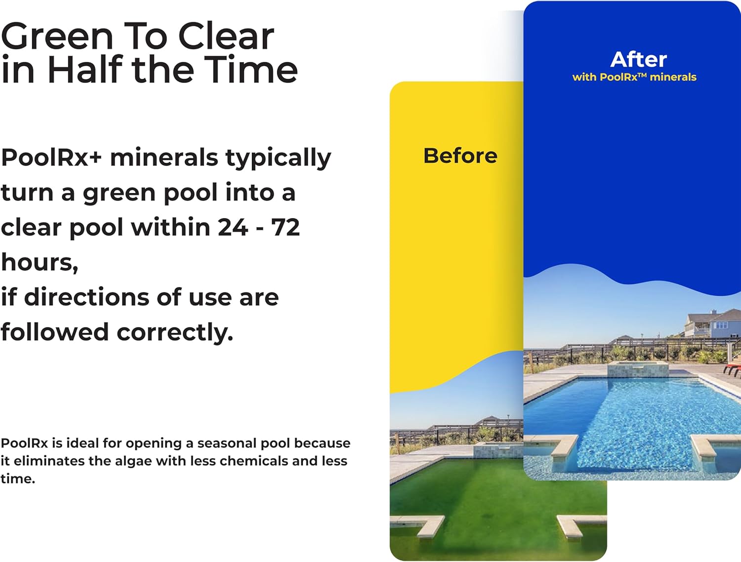 PoolRx Pool Unit #101001 6 Month Algaecide Blue Treats 7.5k-20k gallons, Single