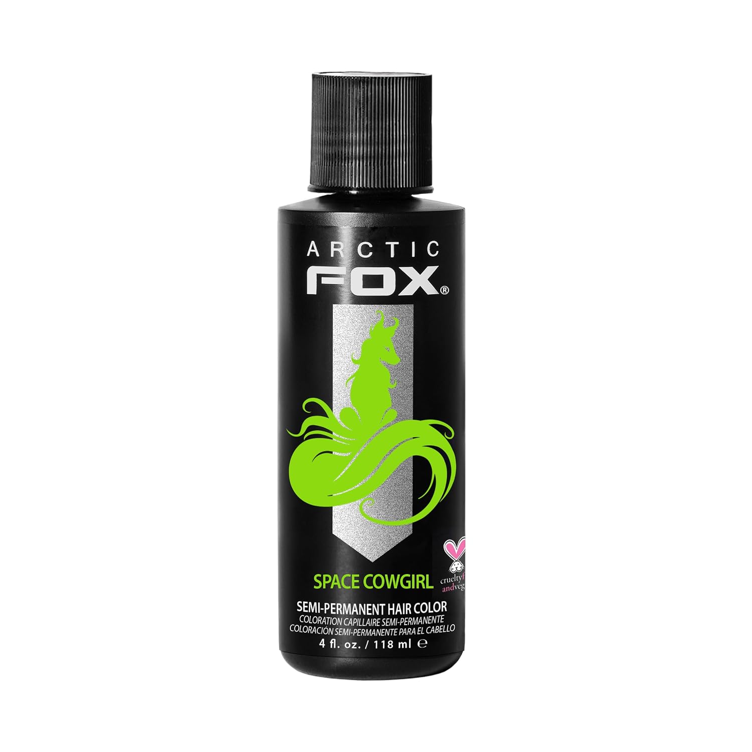 ARCTIC FOX Virgin Pink Semi-Permanent Hair Color - Vegan - 4 fl oz | Vivid and Vibrant, Cruelty Free, Ammonia Free, Peroxide Free, , Cream Formula
