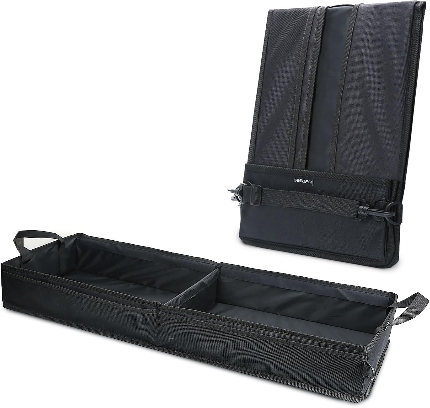 GEEDAR Under Seat Storage Truck Tool Box Organizer for Truck Underseat Storage Ford F150 F250 F350 Chevy Silverado Accessories (2 Compartment for