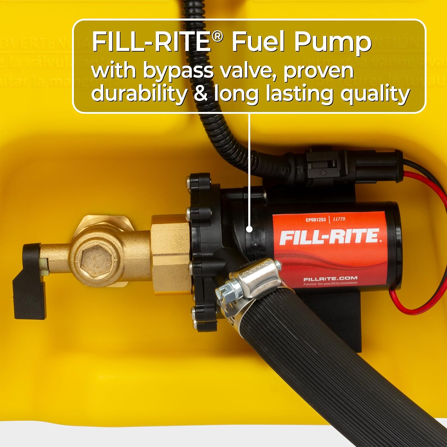 Scepter Duramax Flo ’N Go 14 Gallon Gas Caddy, 53 Liter Fuel Tank, Red | Updated Version, Portable Fuel Transfer Pump with 10-Foot Hose for Lawn Mower, Farm, Marine, Commercial, and Home Use