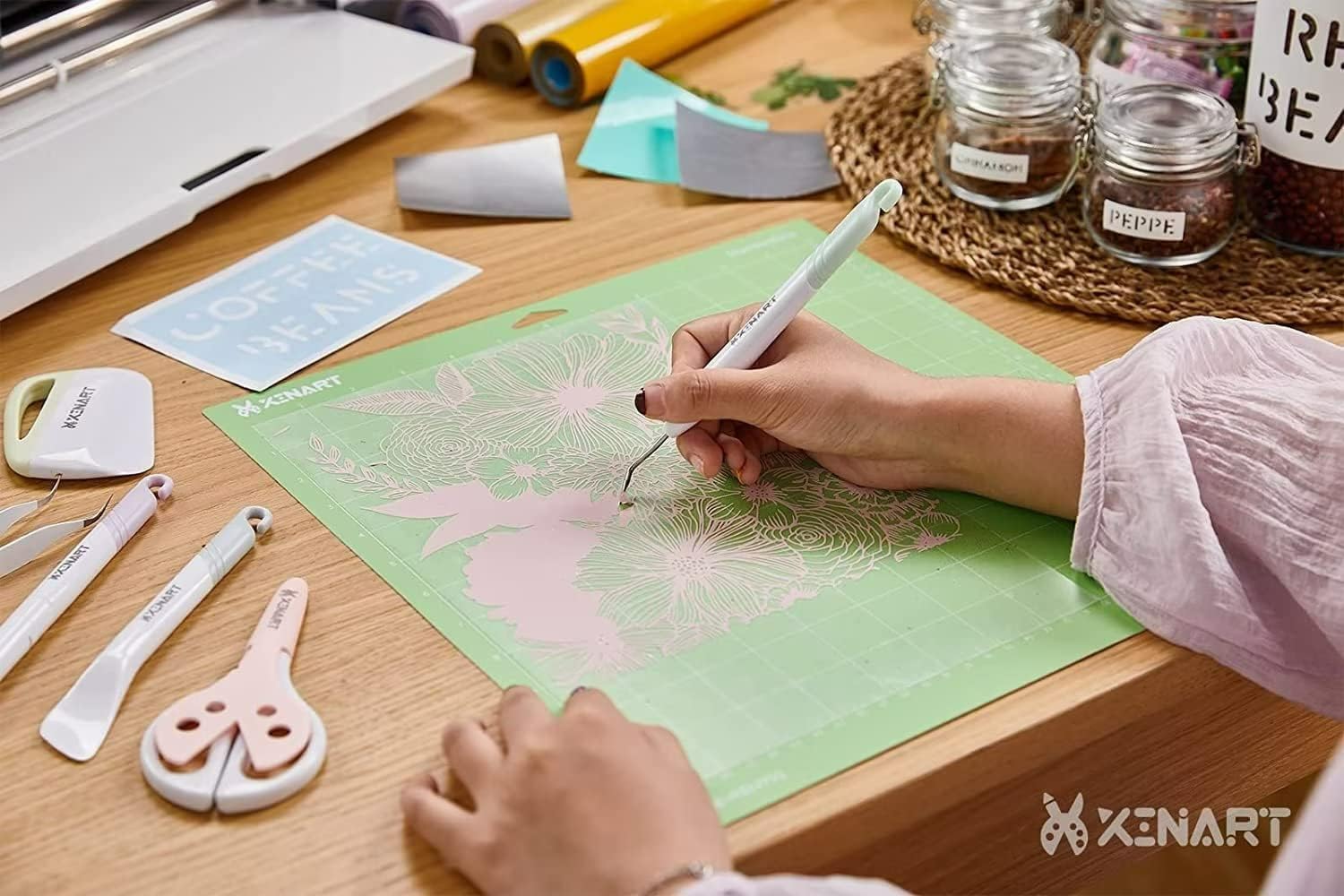 Xinart Cutting Mats for Cricut Maker 3,Maker,Explore 3,Air 2,12x24 inch Variety Replacement Cut Mat Compitable with Cricut Machines 3 Mats