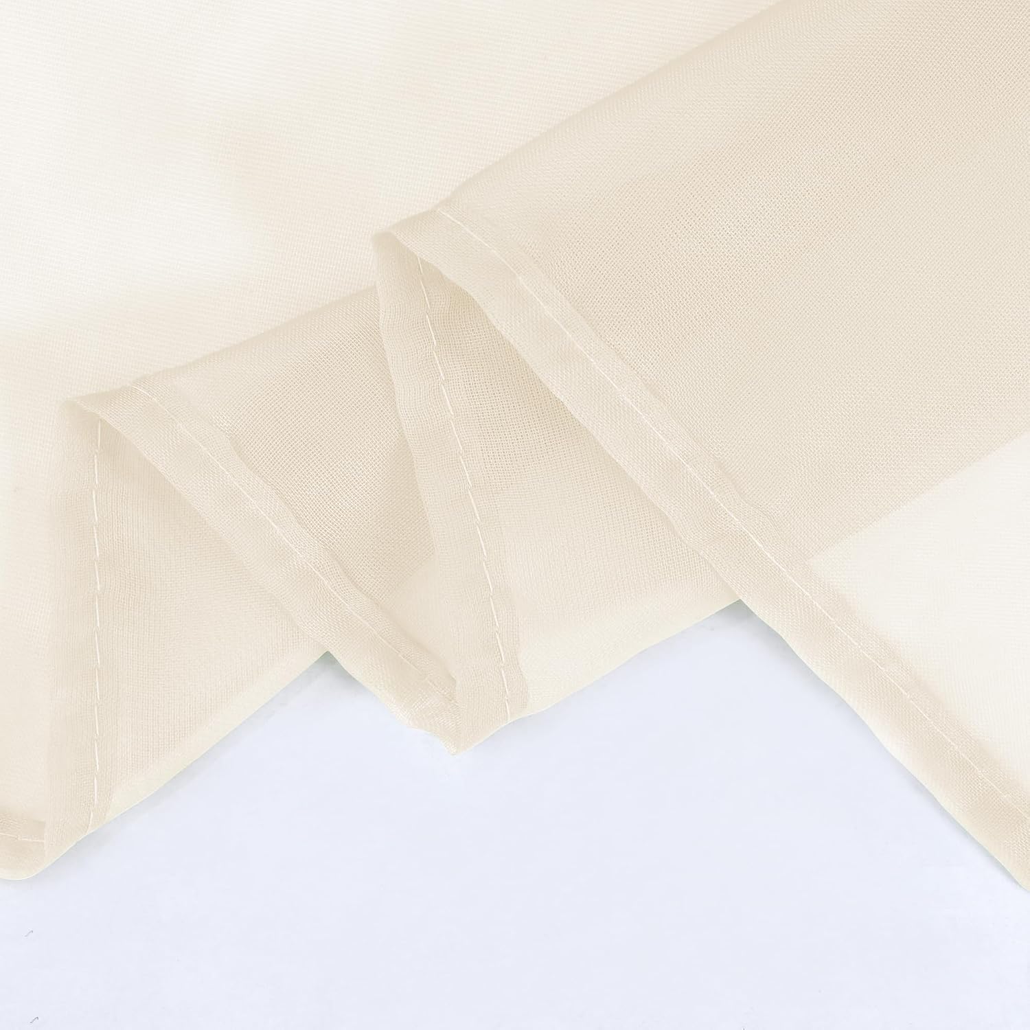 HUTO Light Pink Sheer Window Scarf Valances for Girls Room Sheer Soft Voile Curtain Scarves for Wedding Party 216 Extra Long