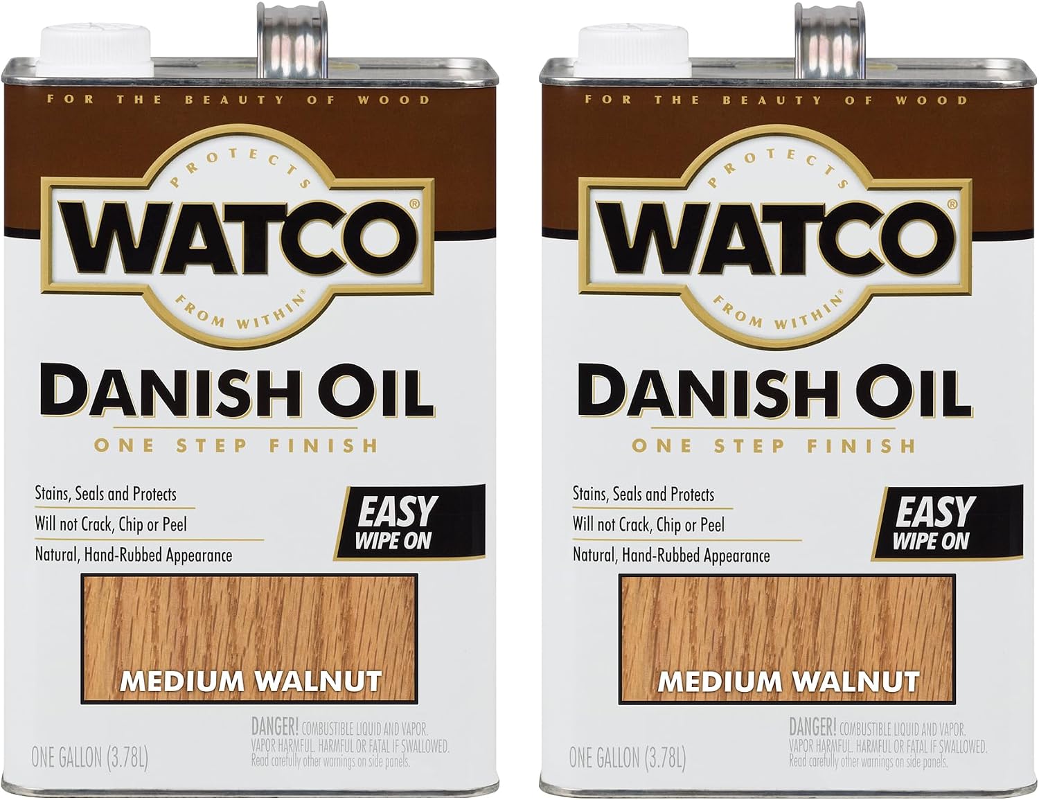 Watco 65351 Danish Oil Wood Finish, Pint, Black Walnut