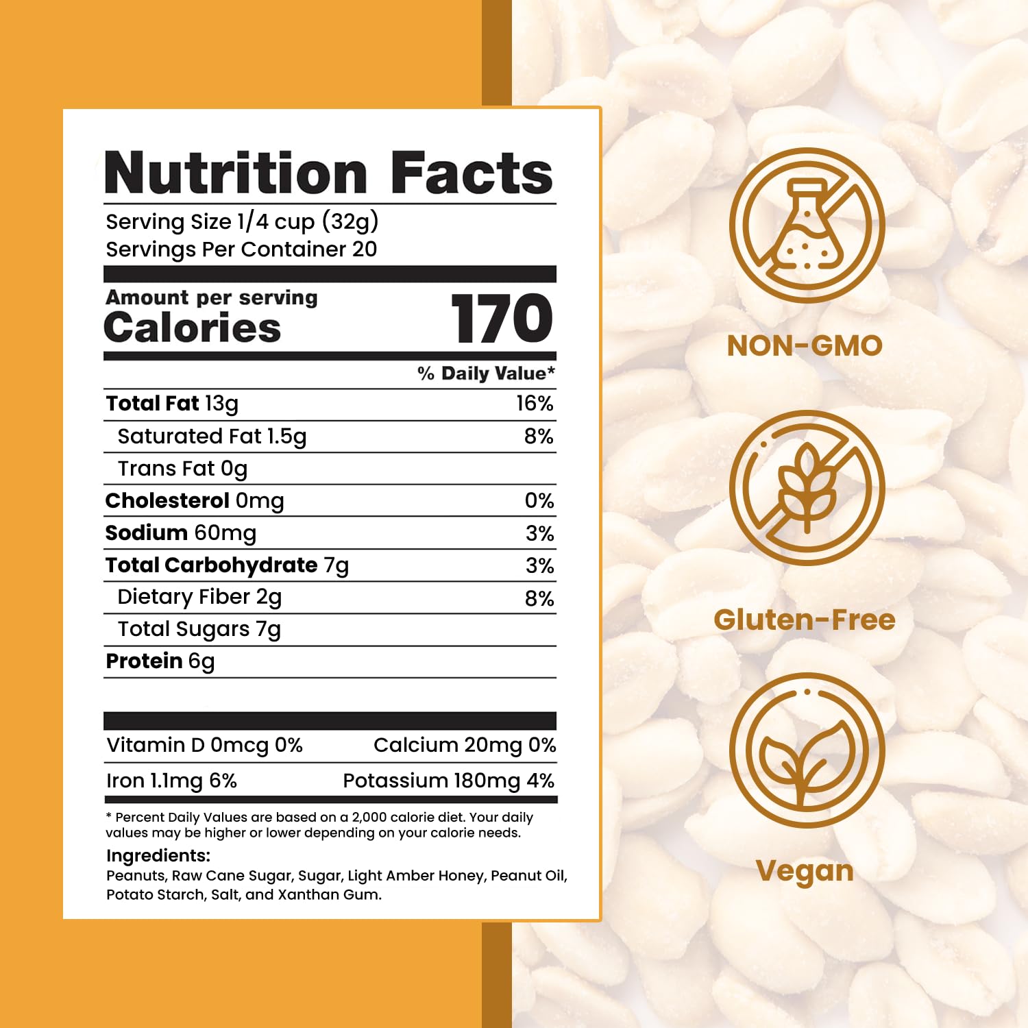Hubs Peanuts Premium Salted Virginia Nuts, Non-GMO, Gluten Free Healthy Snacks - Irresistible Crunch & Flavored Peanuts - Made from Premium Ingredients - Vacuum-Sealed Tin - 2 Packs of 40 oz Cans