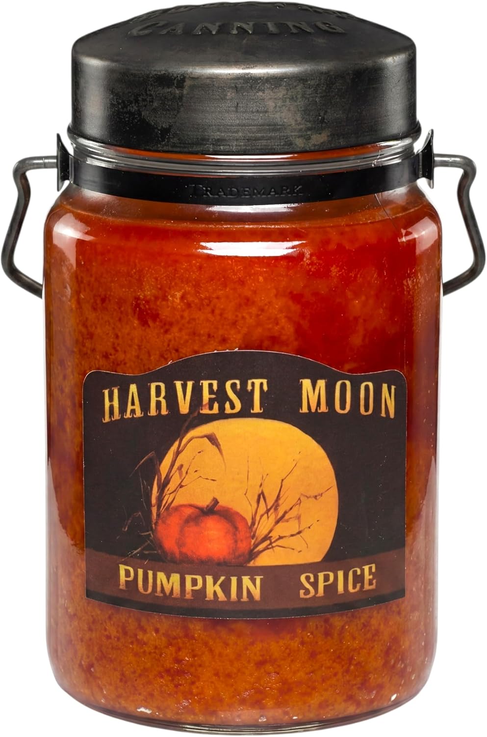 McCall’s Candles | Hot Buttered Rum | 26 oz Scented Candle | USA-Poured | Vintage Rustic Jar with Carrying Handle | Warm Buttery Spiced Rum Fragrance