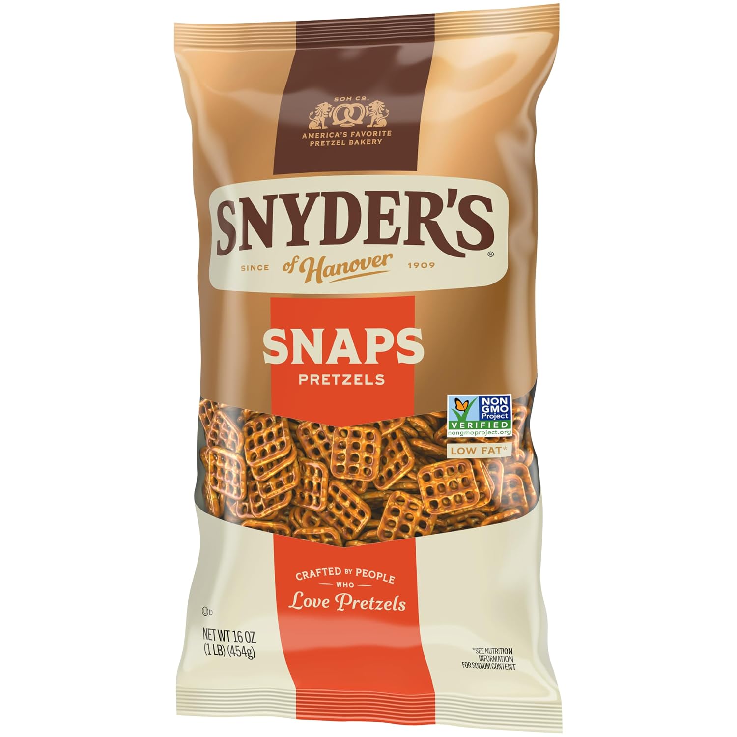 Snyder's of Hanover Snaps Pretzels, 16 Oz Bag