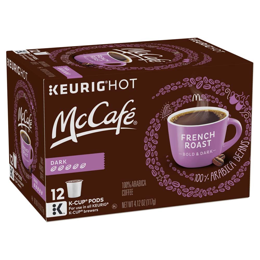 McCafe French Roast, Single Serve Coffee Keurig K-Cup Pods, Dark Roast, 96 Count (4 Packs of 24)