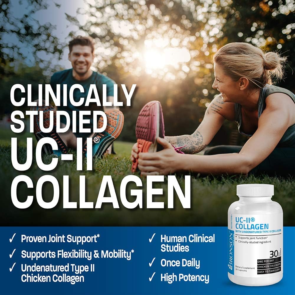 Bronson UC-II Type II Collagen with Undenatured Type 2 Collagen, 30 Capsules