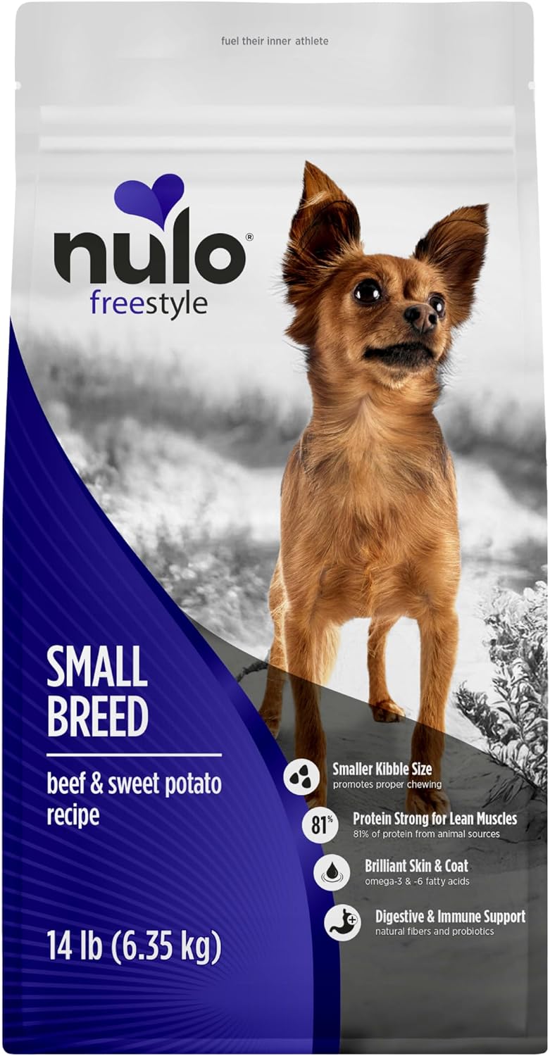 Nulo FreeStyle Small Breed Dog Food Dry - Salmon & Lentils, Puppy & Adult Grain Free Dog Food, Natural, High Protein