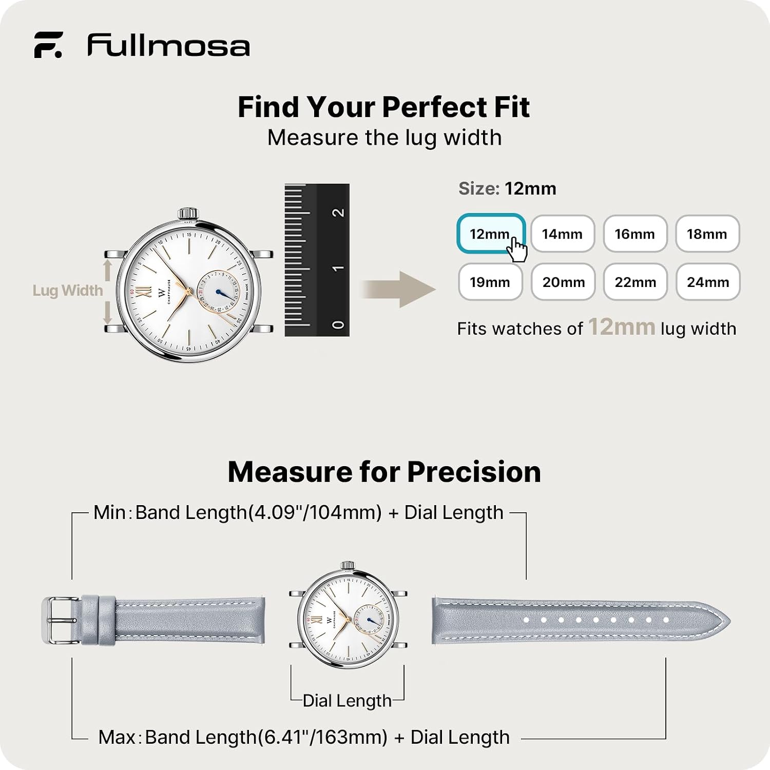 Fullmosa 22mm Quick Release Leather Watch Band for Garmin Samsung Galaxy | Strap for Garmin Vivoactive 4 45mm,Garmin Venu 4(45mm)/Venu 3/Venu 2,Samsung Galaxy Women Men, Red&Silver Buckle