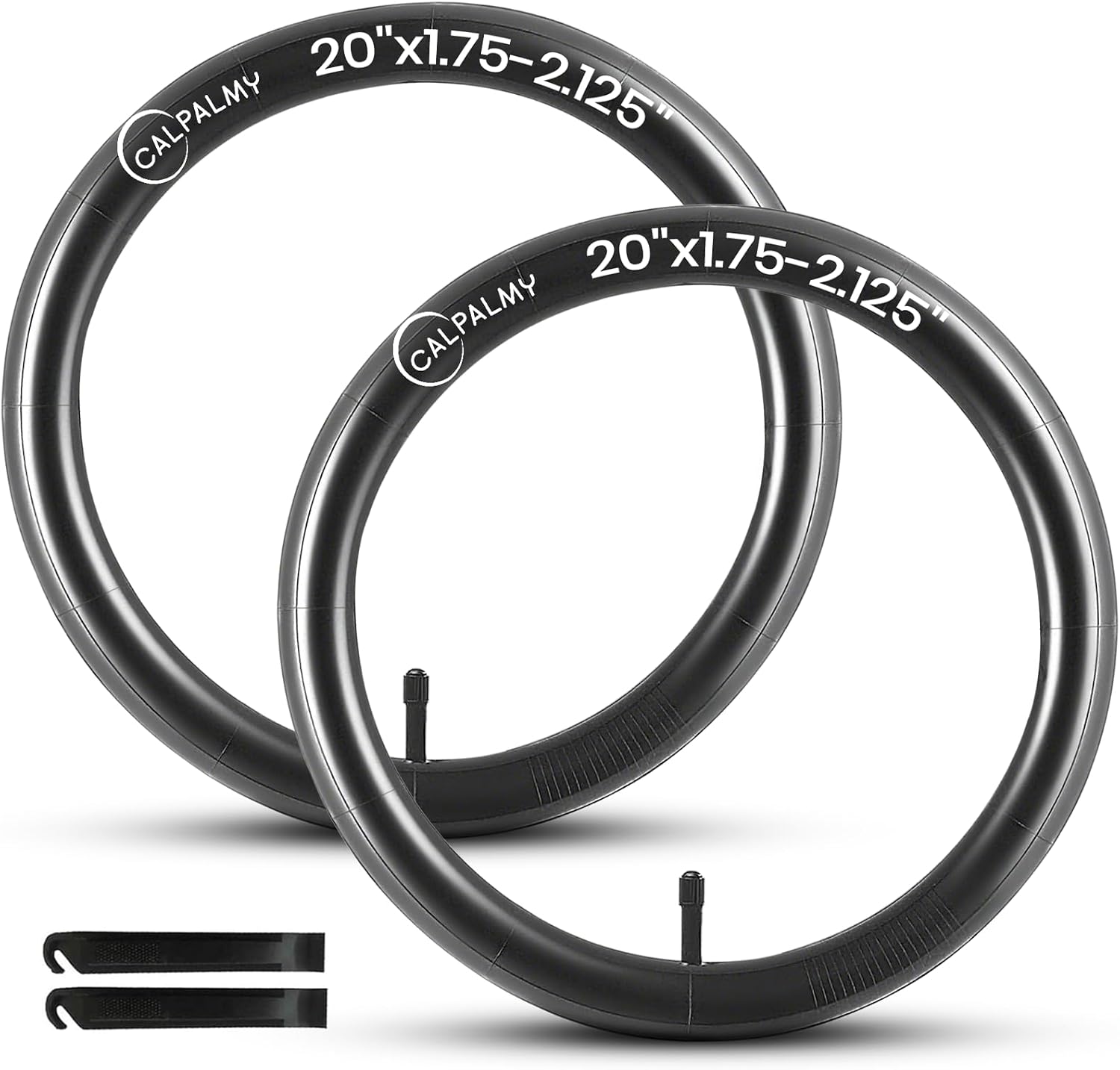 CALPALMY 12"/14"/16"/18"/20"/22"/24"/26"/28" Kids Bike Inner Tubes (2 Pack), Width Fit 1.75/1.95/2.125 with Schrader Valve
