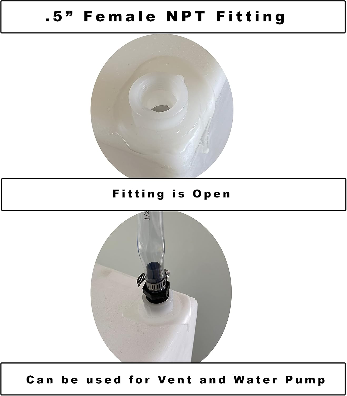 Class A Customs | 75 Gallon RV Concession Fresh Water Holding Tank with 12 Volt Water Pump | T-7500-PUMP