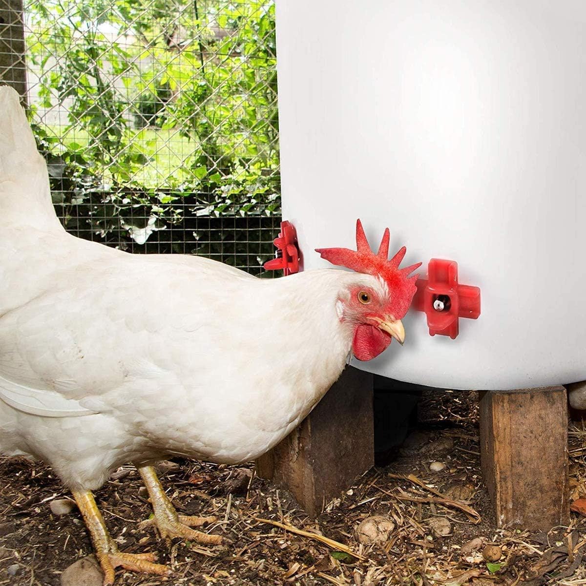 20 Pack Chicken Waterer Nipples for Chicks to Chickens with Drill Bits | Water Saving Design, Easy Install Leakproof Poultry Watering System, Chicken Coop Accessories, Quail Water Feeder