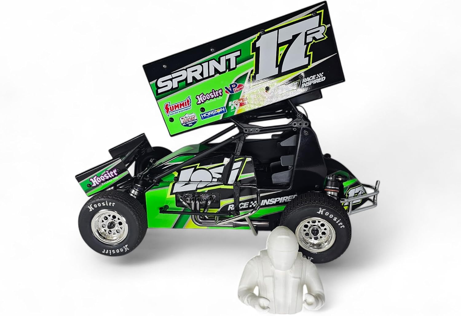 Lightweight Driver – Compatible with Losi 22S Sprint 1/10 Scale RC Sprint Car – 3D Printed, Paintable, 1 oz Performance Upgrade, Driver Only