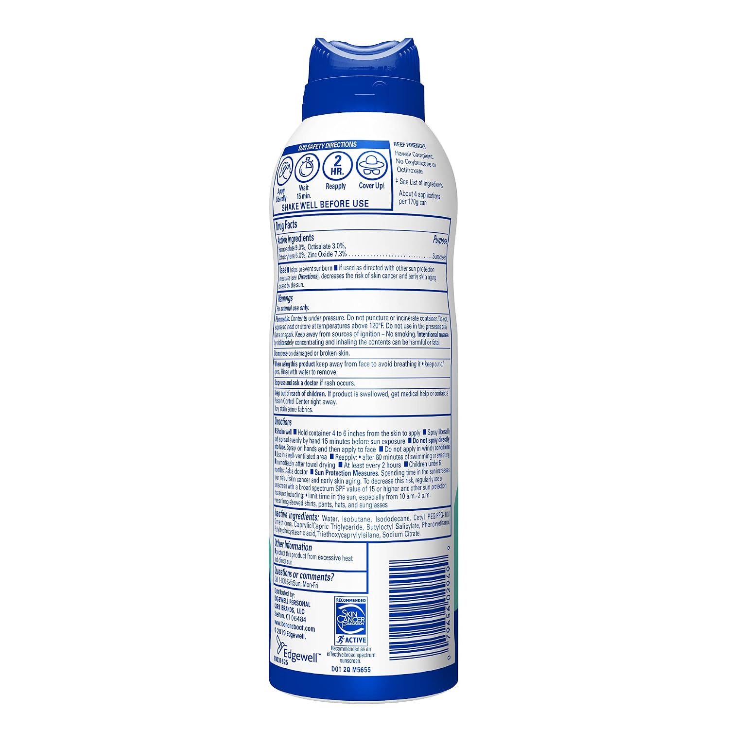 Banana Boat Spf#50+ Simply Protect Sensitive Spray, 6 Ounce