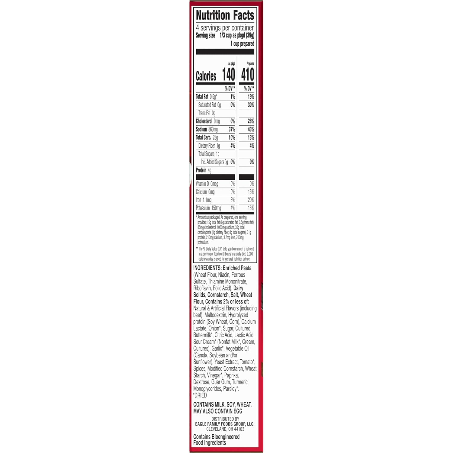 Hamburger Helper Deluxe Beef Stroganoff, 5.5 Oz