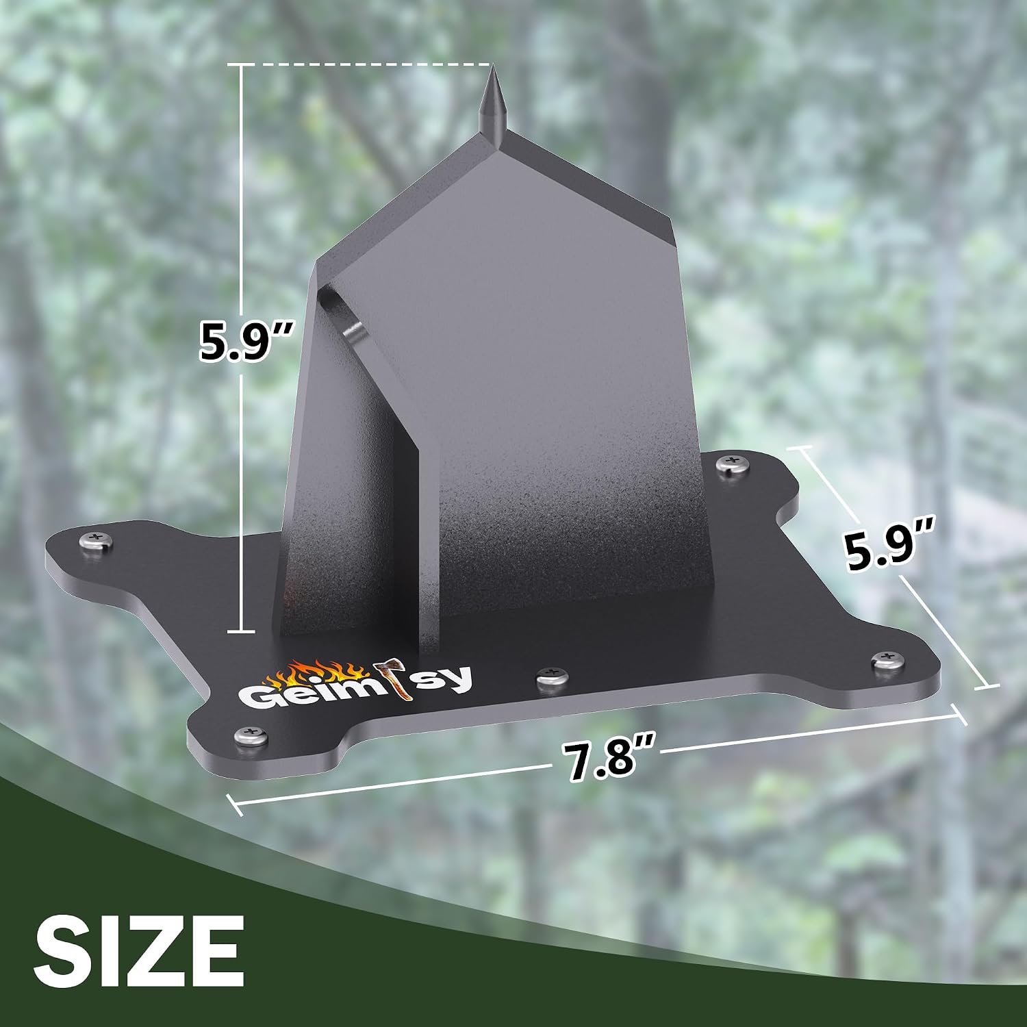 GanFindX Firewood Kindling Splitter Heavy Duty Wood Splitting Tool | Portable Ergonomic Design for Easy Firewood Preparation, Camping, Fireplace and Outdoor Use