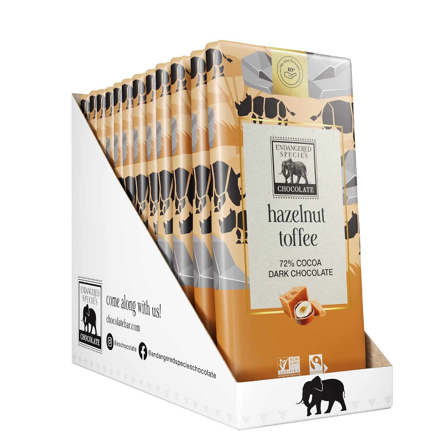 Dark Chocolate with Caramel & Sea Salt (60% cocoa) | Rich 60% dark chocolate with caramel and sea salt for a perfect balance of sweet, salty, and bold cocoa.