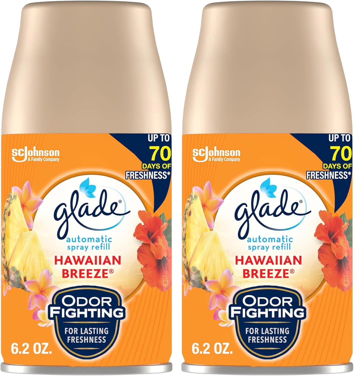 Glade Automatic Spray Air Freshener Refill, Scented Air Freshener for Home and Bathroom, Clean Linen, 6.2 Oz, 2 Count