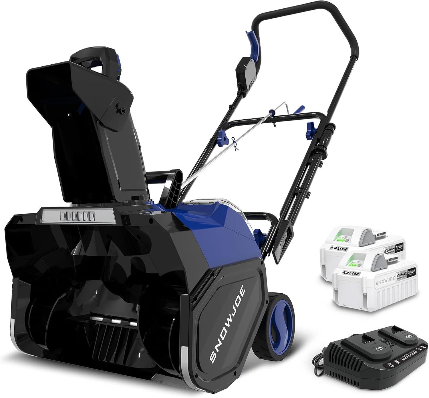Snow Joe IONMAX 48V Cordless Electric Snow Blower Machine, 24V-X2-SB18-GO | 18 Inch