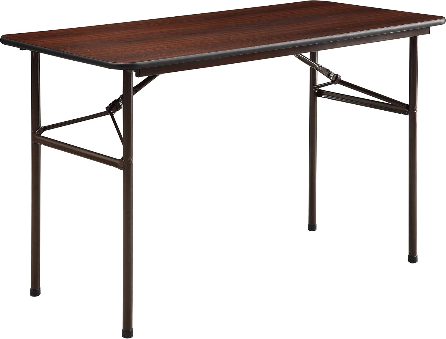 Lorell Folding Table, 60 by 30 by 29-Inch, Mahogany