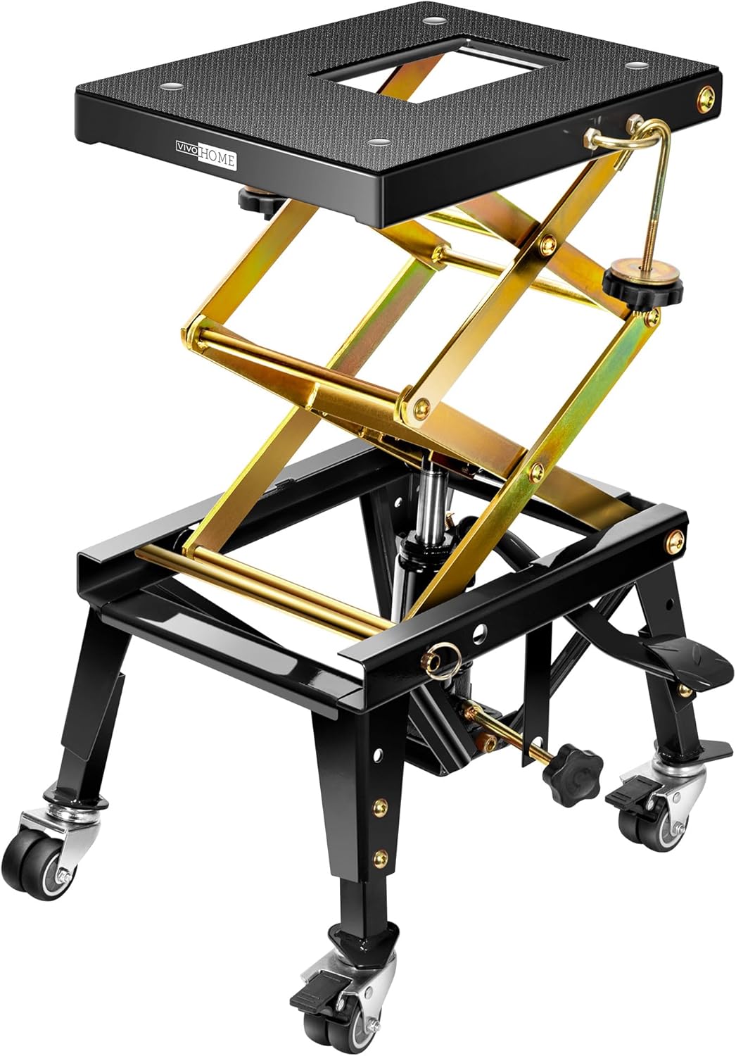VIVOHOME 350 Lbs Heavy Duty Hydraulic Motorcycle Lift Jack