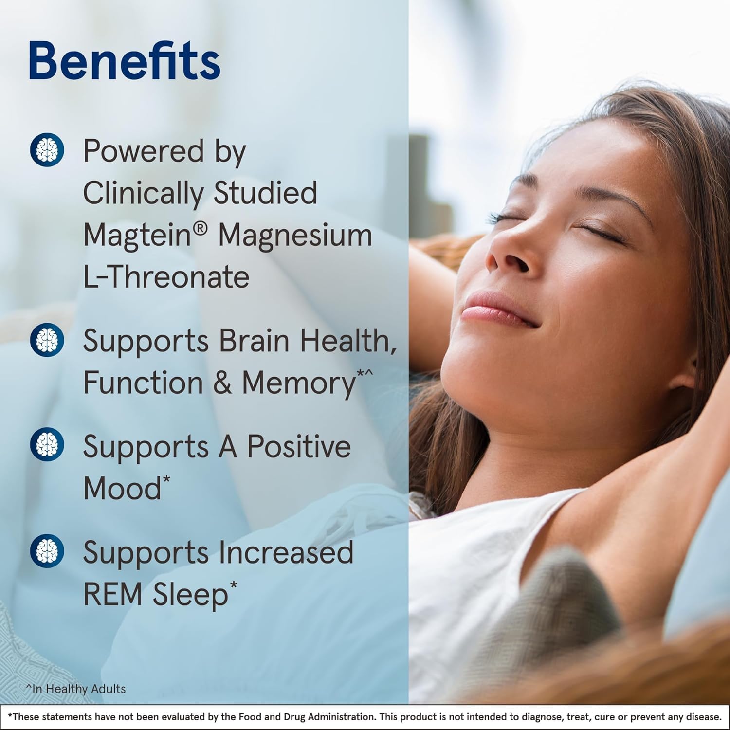 Jarrow MagMind Magtein Magnesium L-Threonate, 90 Capsules | Magnesium Supplement, Brain Supplements For Memory Support, Veggie Capsules, 30 Day Supply