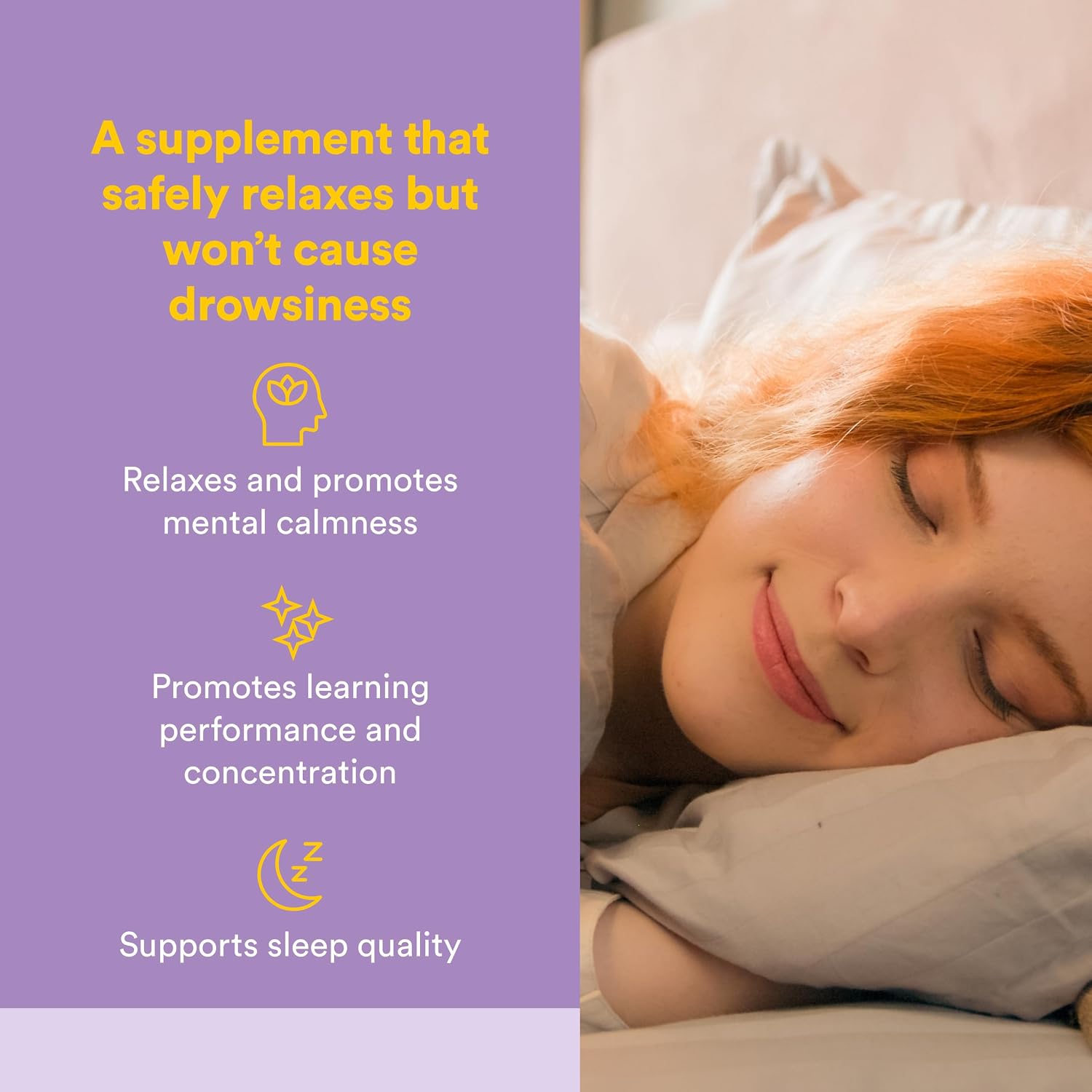Natural Factors Suntheanine L-Theanine 100 mg - Health Supplement for Calm Outlook - L-Theanine Supplement Supports Relaxing Sleep & Aids Against Drowsiness - 60 Chewable Tablets (30 Servings)