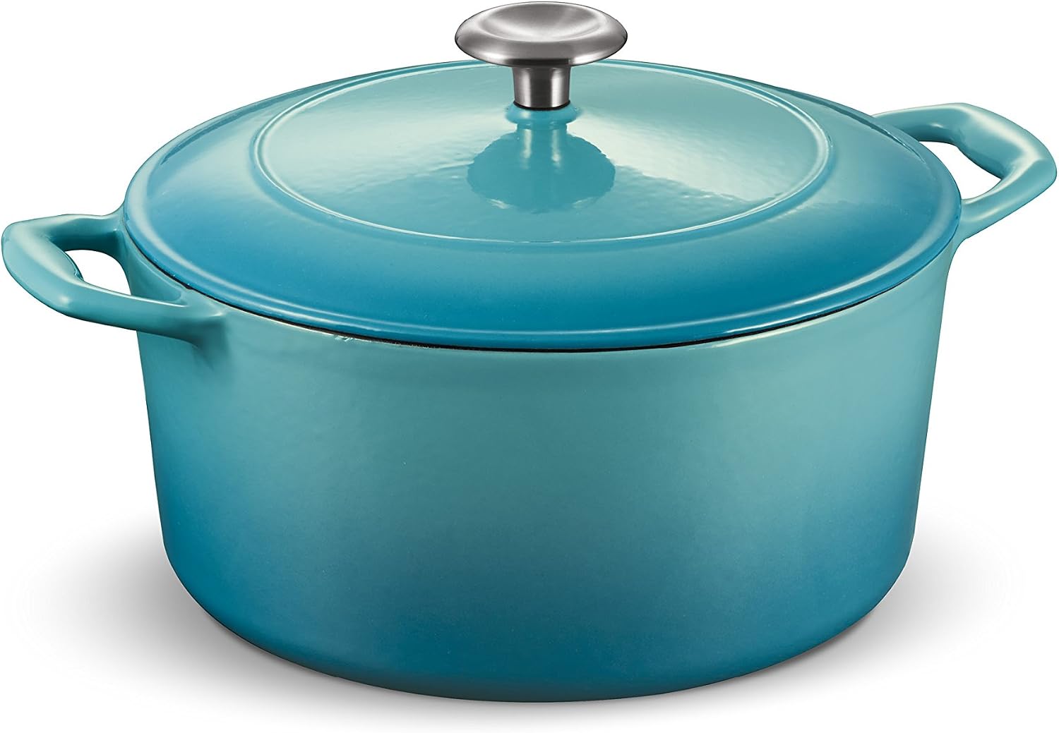 Tramontina Bestow Enameled Cast Iron 4-Qt Braiser Pan with Lid, Blue | Oven-to-Table Casserole Dish, Great for Shallow Braises & Simmers
