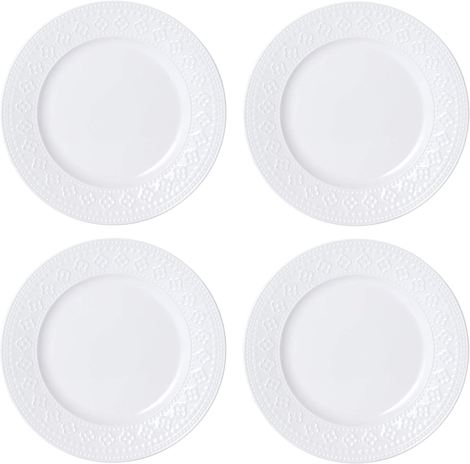 Pfaltzgraff Haisley 12-Piece Dinnerware Set, White
