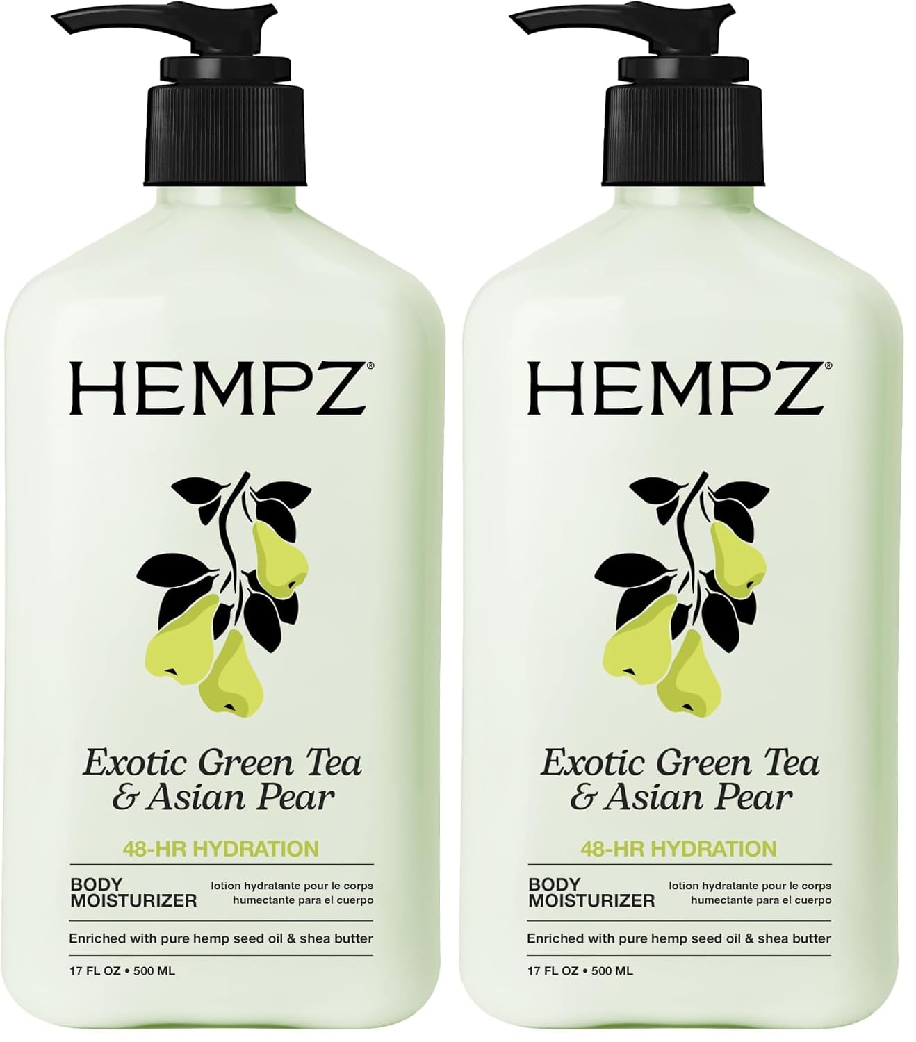 HEMPZ Body Lotion - Sweet Pineapple and Honey Melon - Daily Moisturizing Cream - 17oz